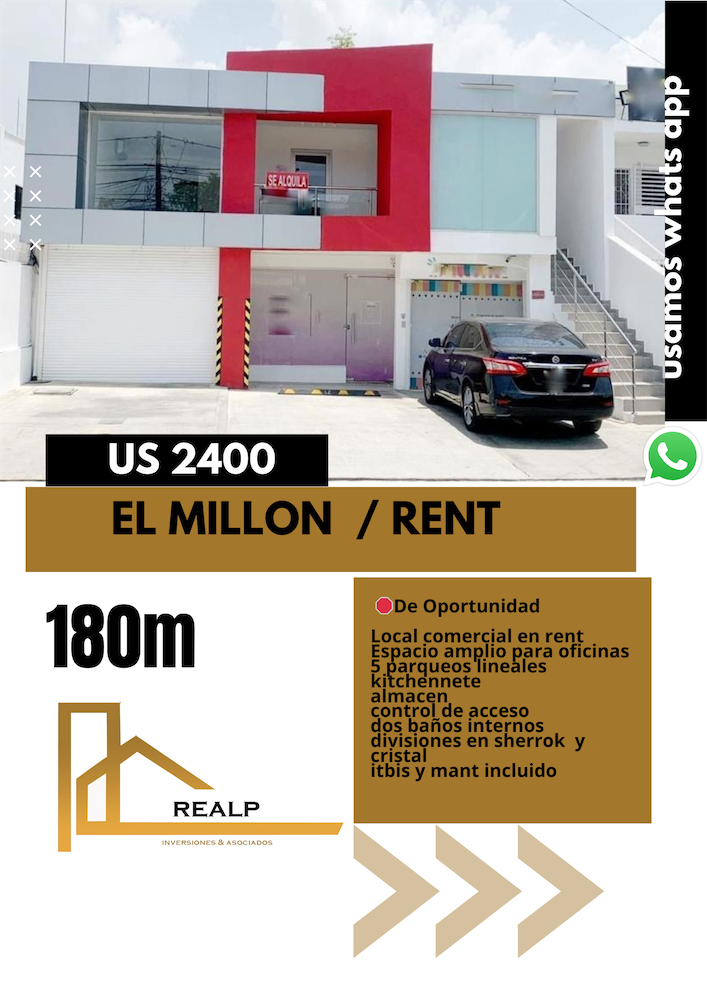 oficinas y locales comerciales - Local comercial en el Millon 0