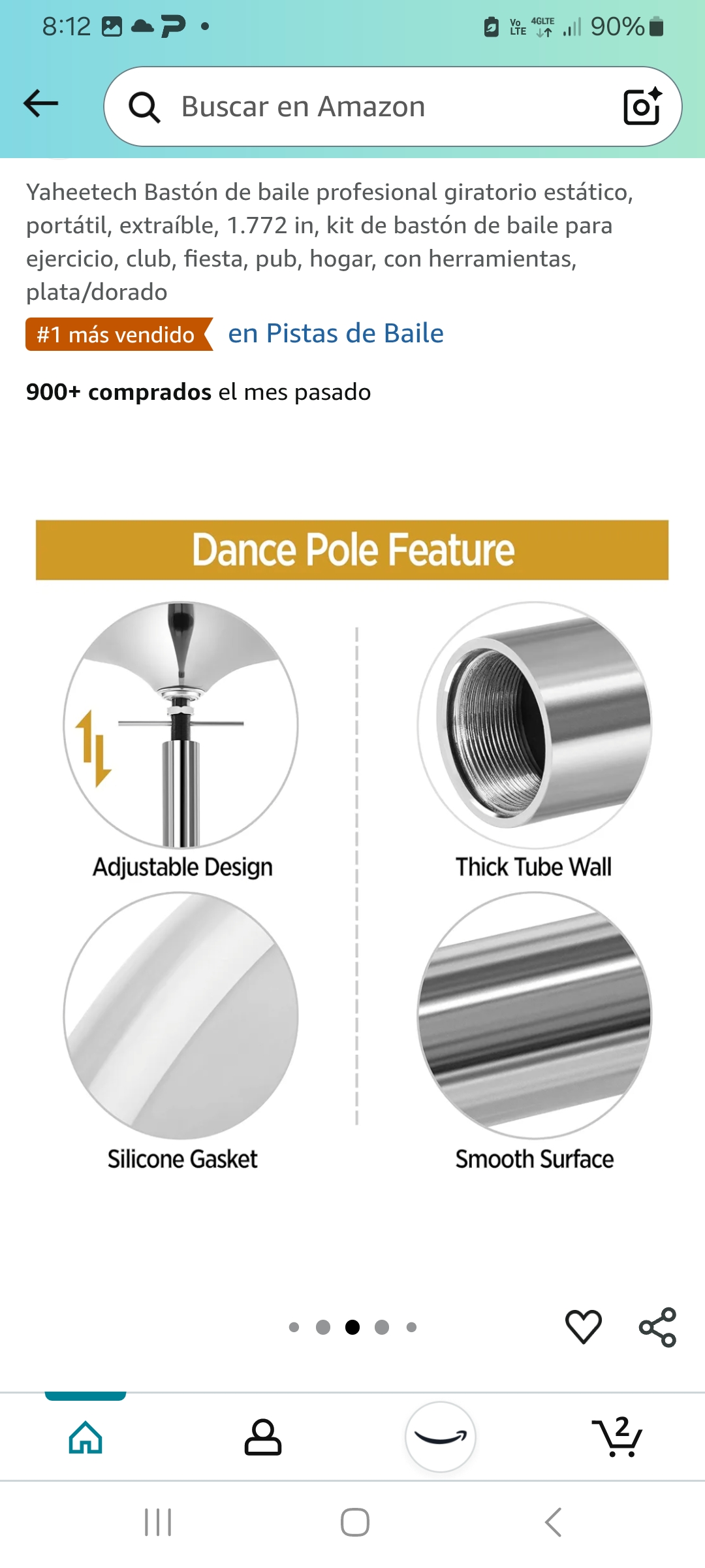 hobby y coleccion - POLE  NUEVO - BASTON DE BAILE  4