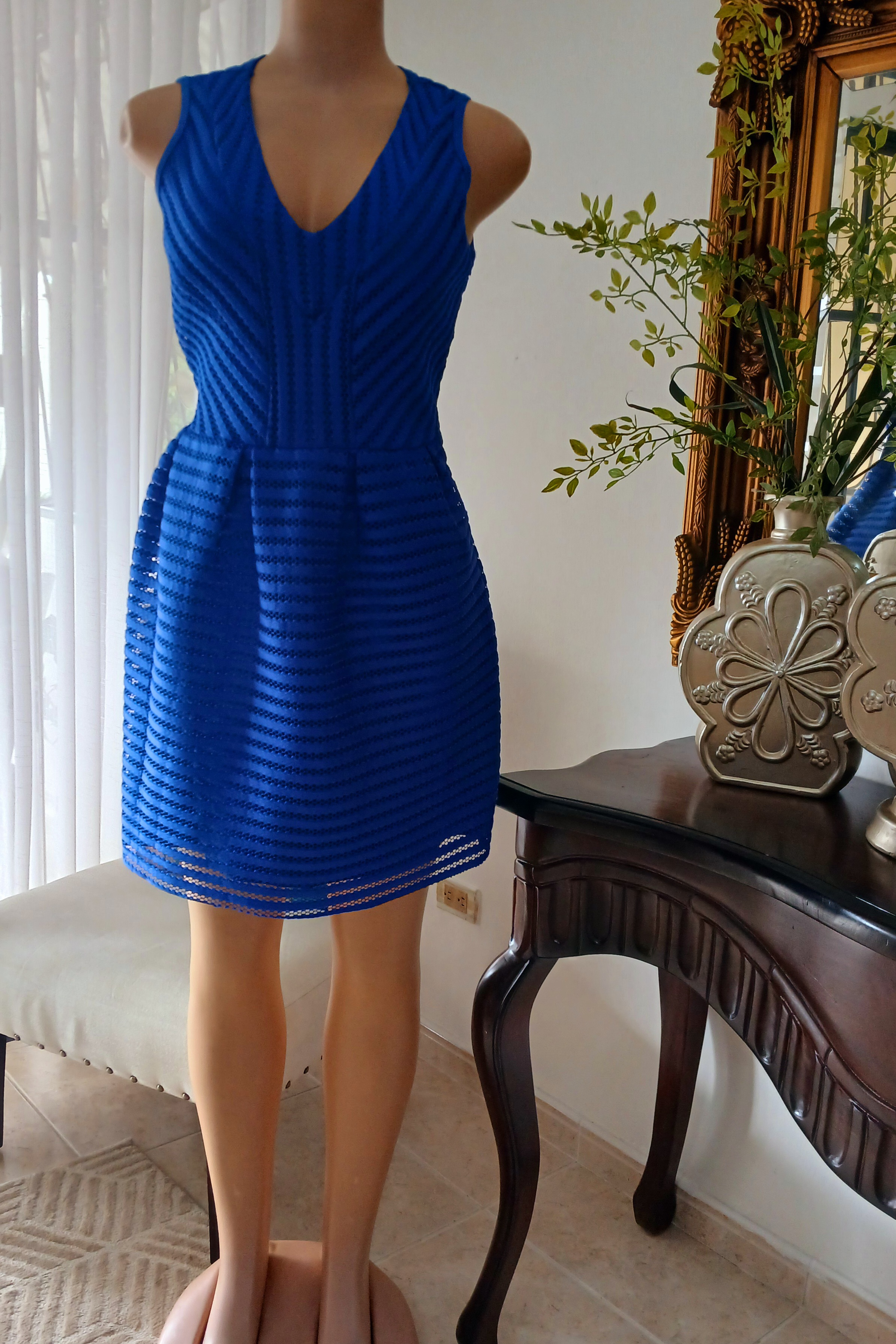 ropa para mujer - Vestido azul tipo princesa. 0