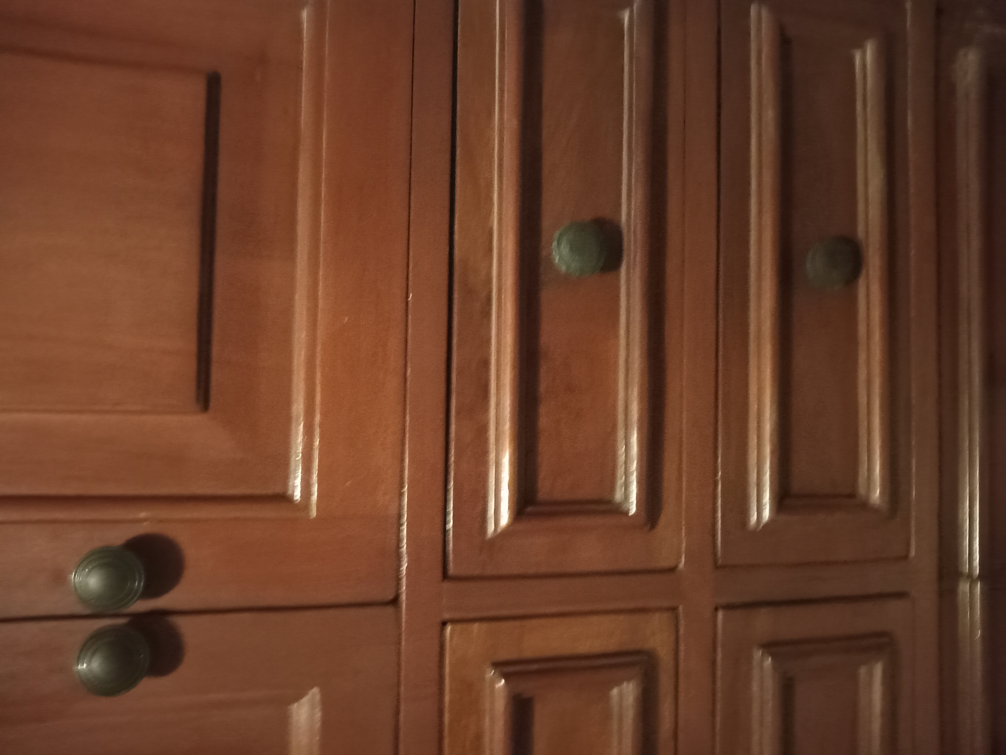 muebles y colchones - Mueble para televisor de caoba 4