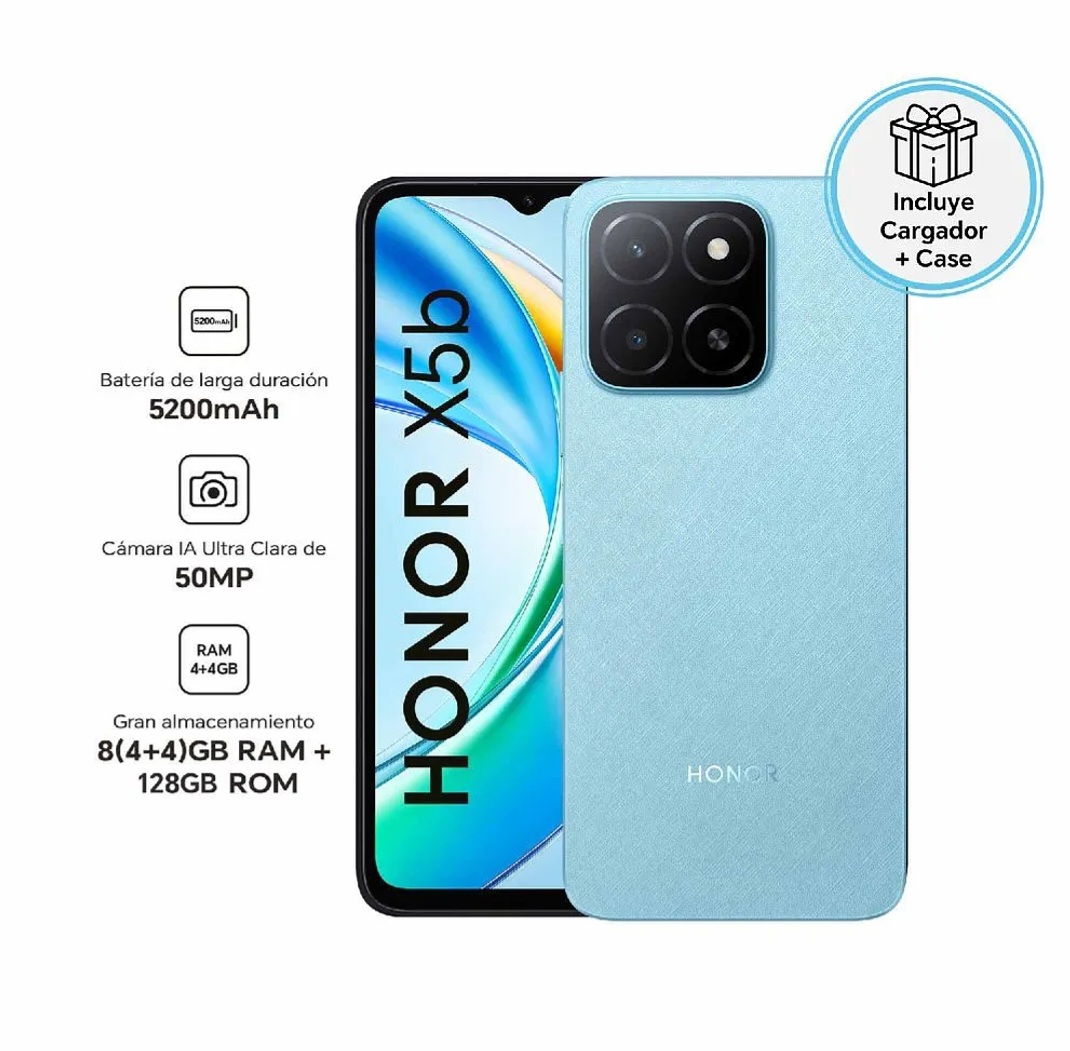 celulares y tabletas - ¡Nuevo Honor X5B Azul – 128GB de potencia y estilo en tus manos! 0