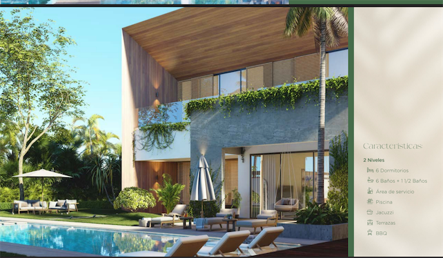 casas vacacionales y villas - Venta de Villa de lujo en cap Cana Republica dominicana con 2,501.58mts 4