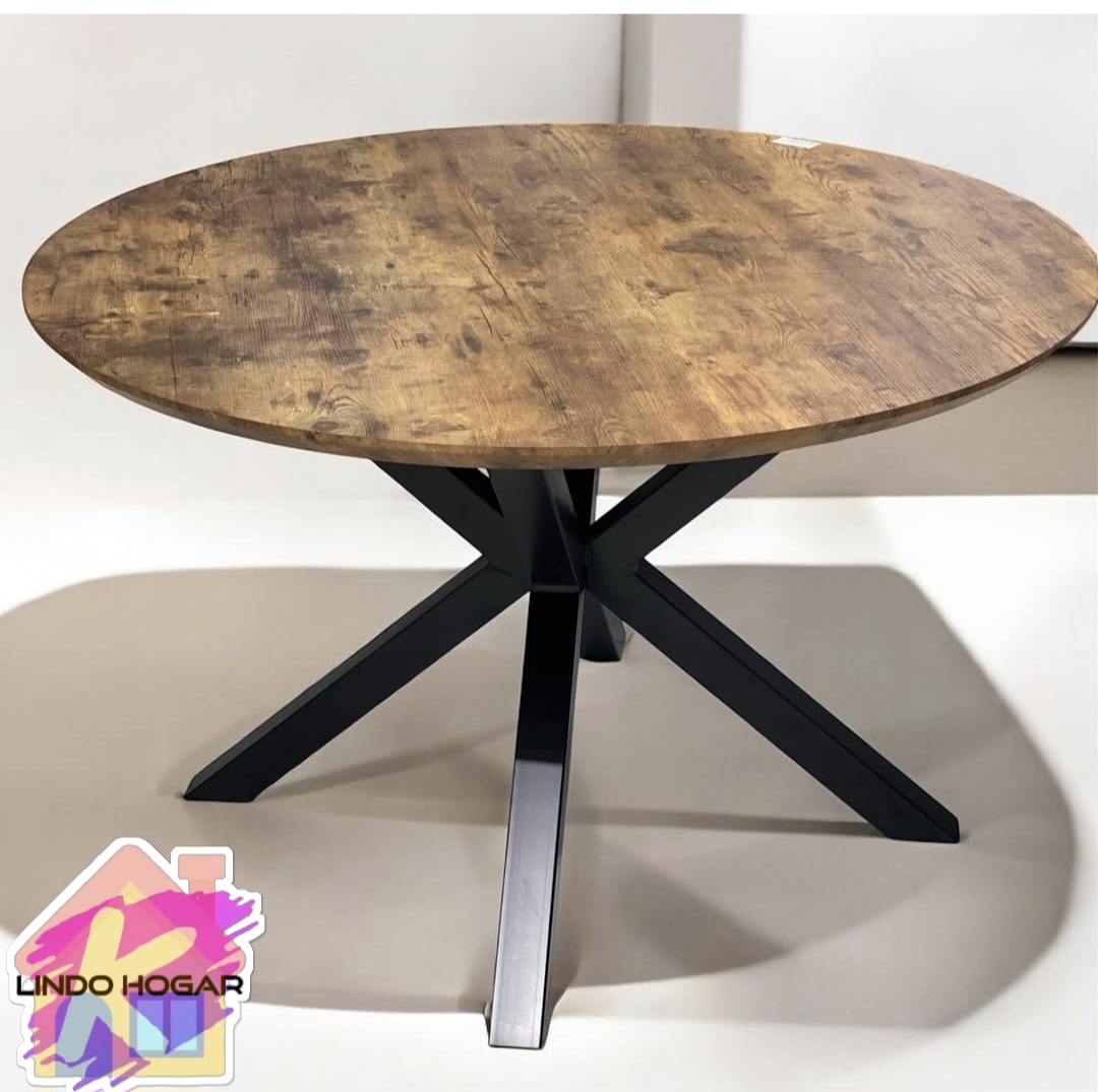 muebles y colchones - Mesa redonda de comedor 