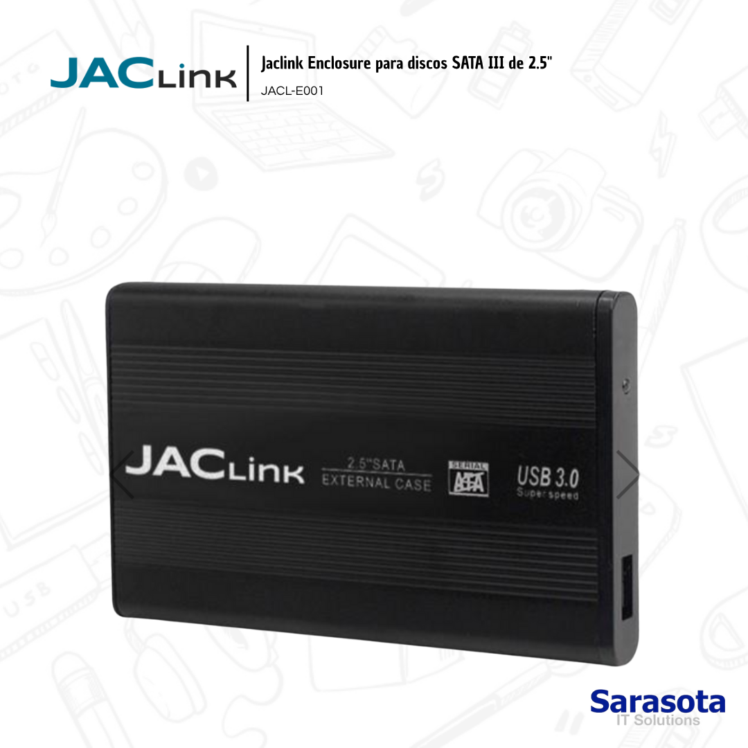 accesorios para electronica - Jaclink Enclosure para discos SATA III de 2,5 2