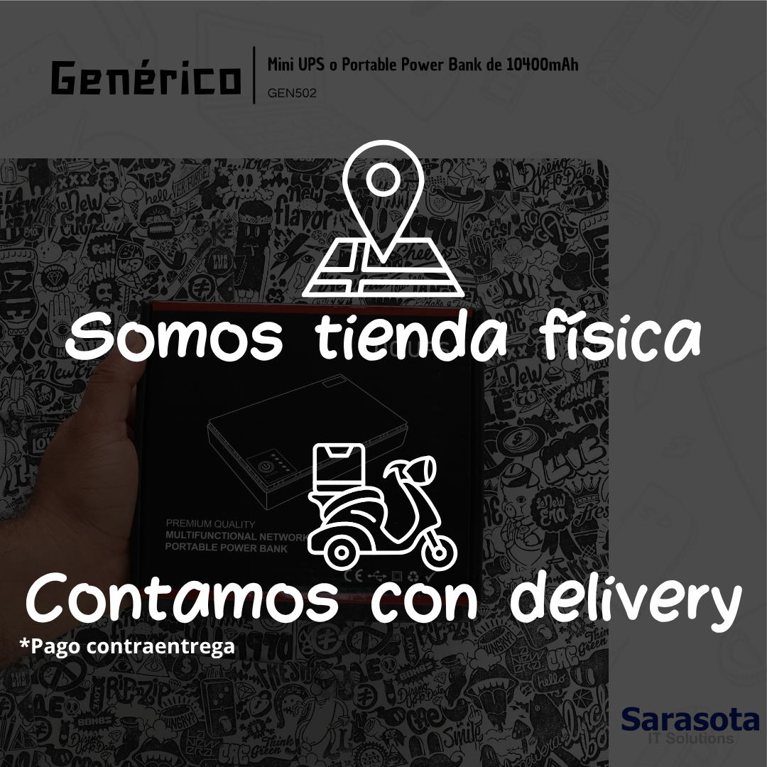 accesorios para electronica - Mini UPS o Portable Power Bank de 10400mAh 2