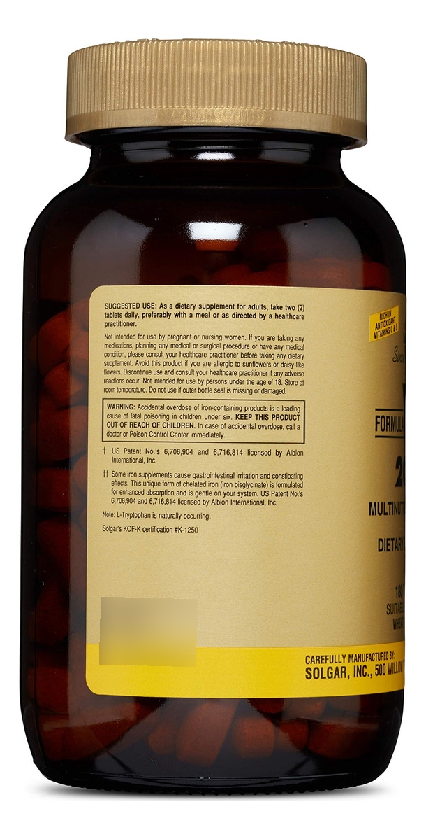 Salud y Equipamiento Médico - Solgar Vm 2000 180 Capsulas 3