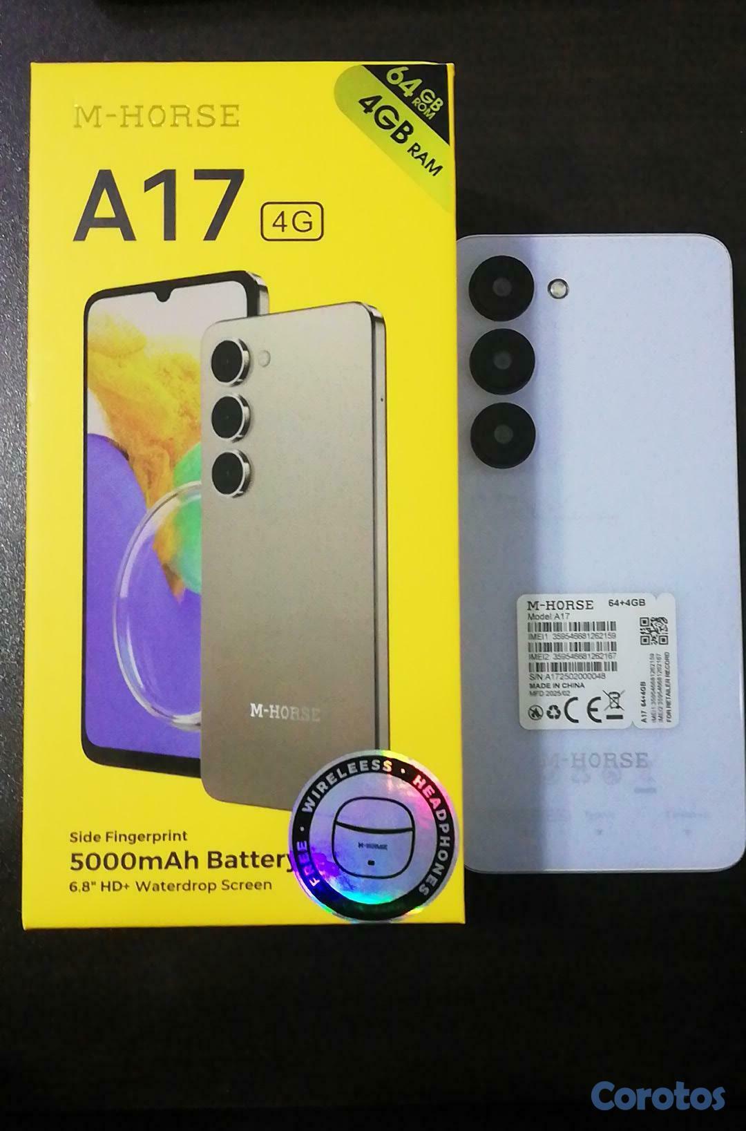 celulares y tabletas - TELEFONO M HORSE A17 64 + 4GB Rápido y Elegante 1