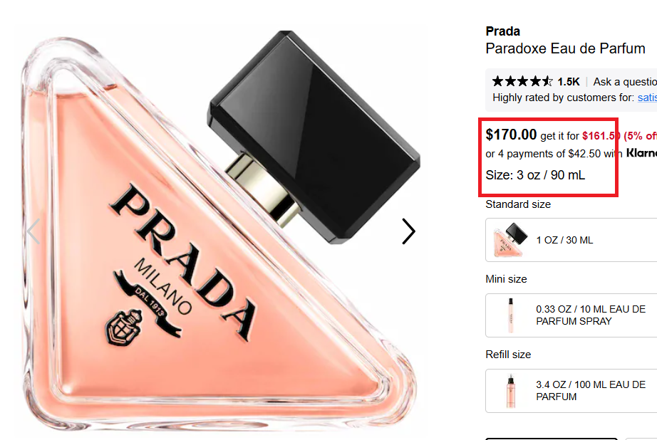 salud y belleza - Perfume Prada Paradoxe 1