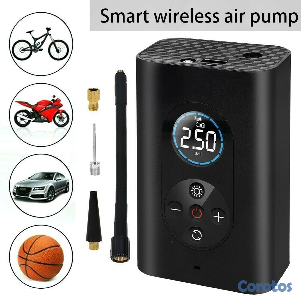 otros electronicos - BOMBA DE AIRE PORTATIL RECARGABLE M8 1