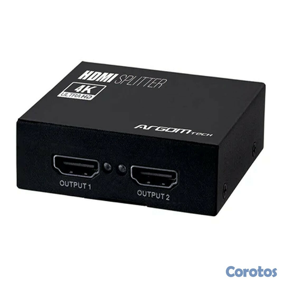 computadoras y laptops - SPLITTER ARGOM HDMI 2 PUERTOS 4K HD,1 entrada HDMI a 2 salidas HDMI Indicador LE