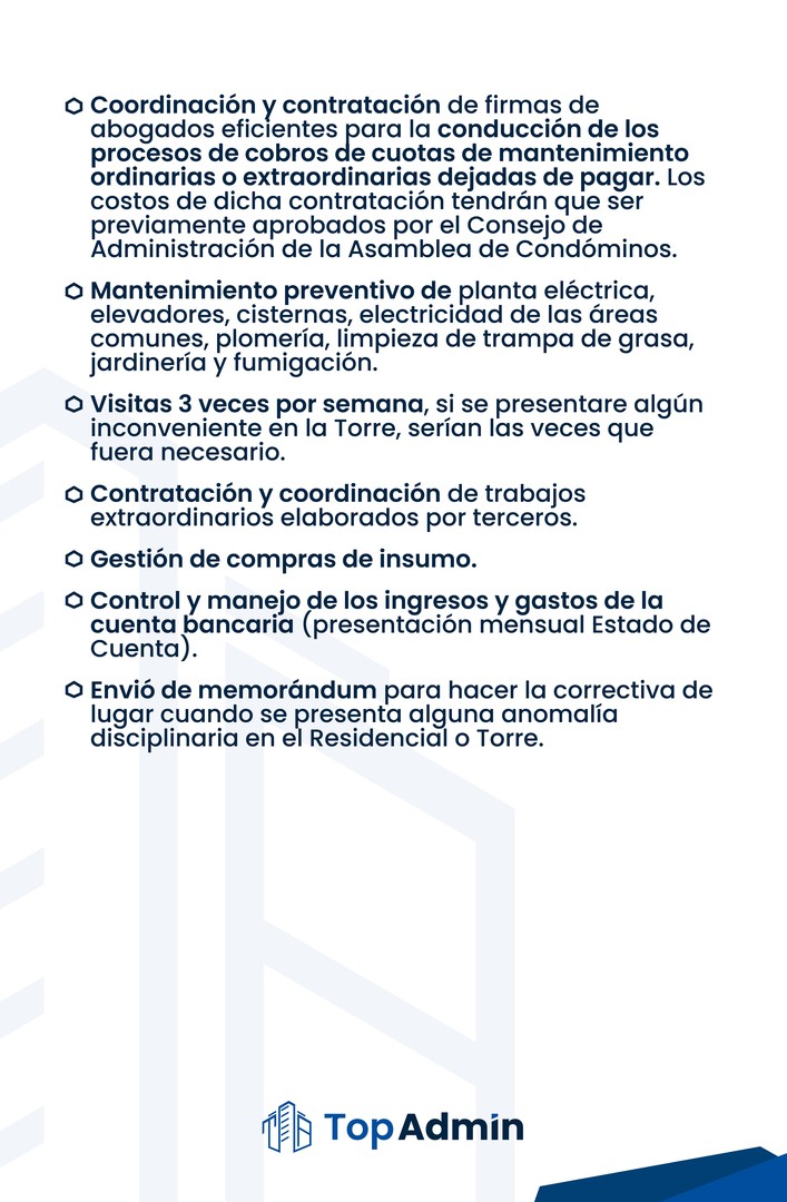 servicios profesionales - Administración de torres y Asesoría Impositiva 2