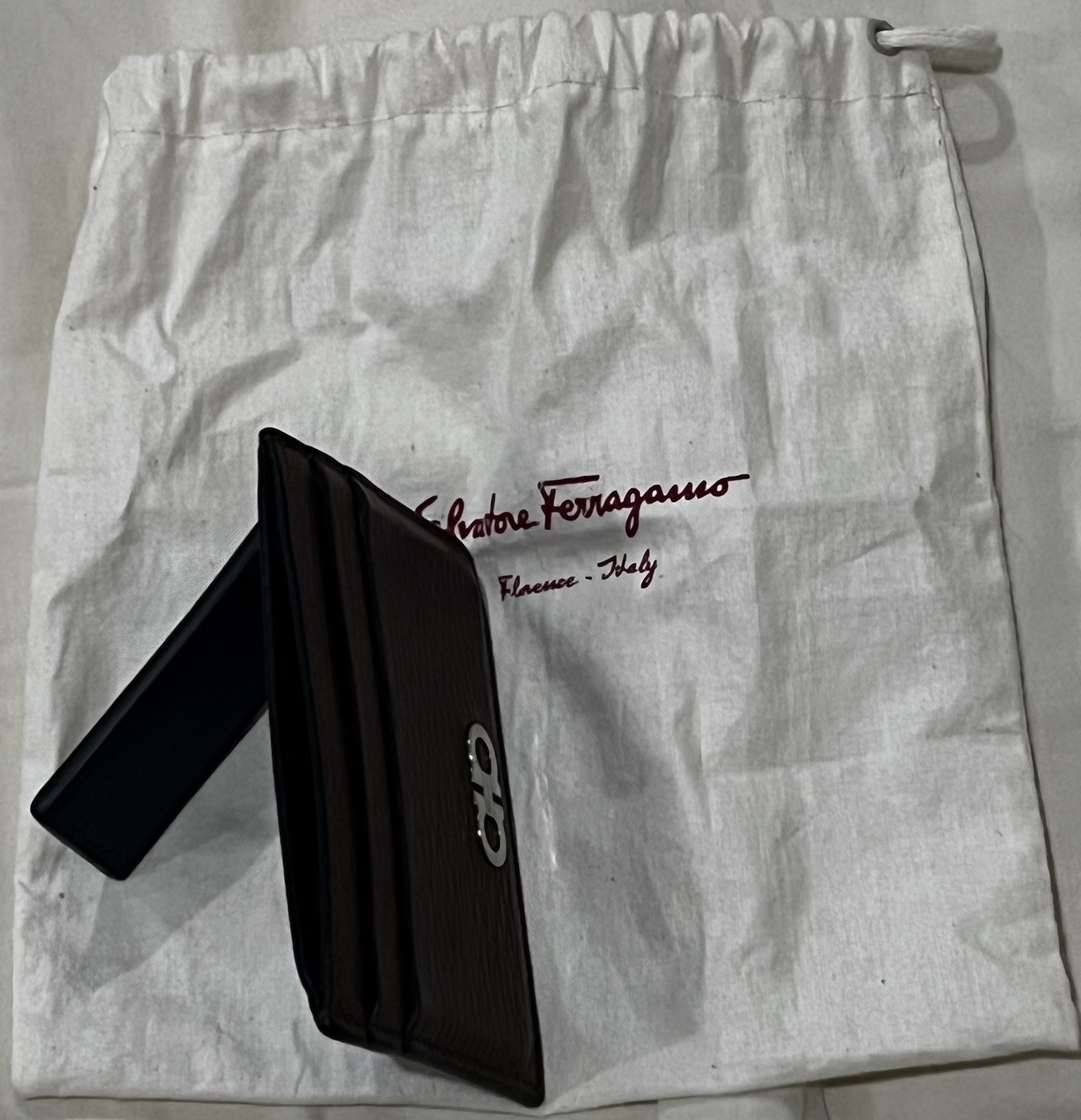 carteras y maletas - FERRAGAMO Tarjetero con Clip Magnético de Cuero Revival 2