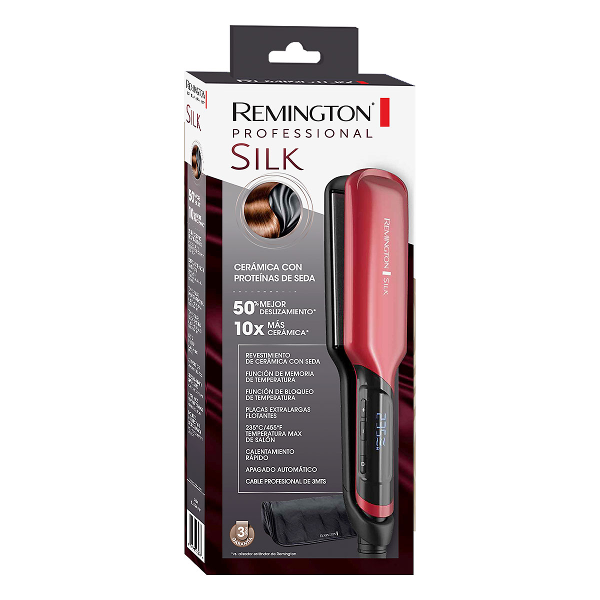 salud y belleza - Vendo Plancha Alisadora Remington Silk con placas  3