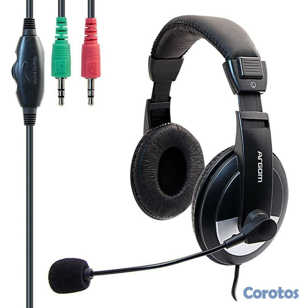 computadoras y laptops - AUDIFONO ARGOM PRO 75 STÉREO, LONGITUD DEL CABLE: 1.8M (6 PIES) CON MICRÓFONO