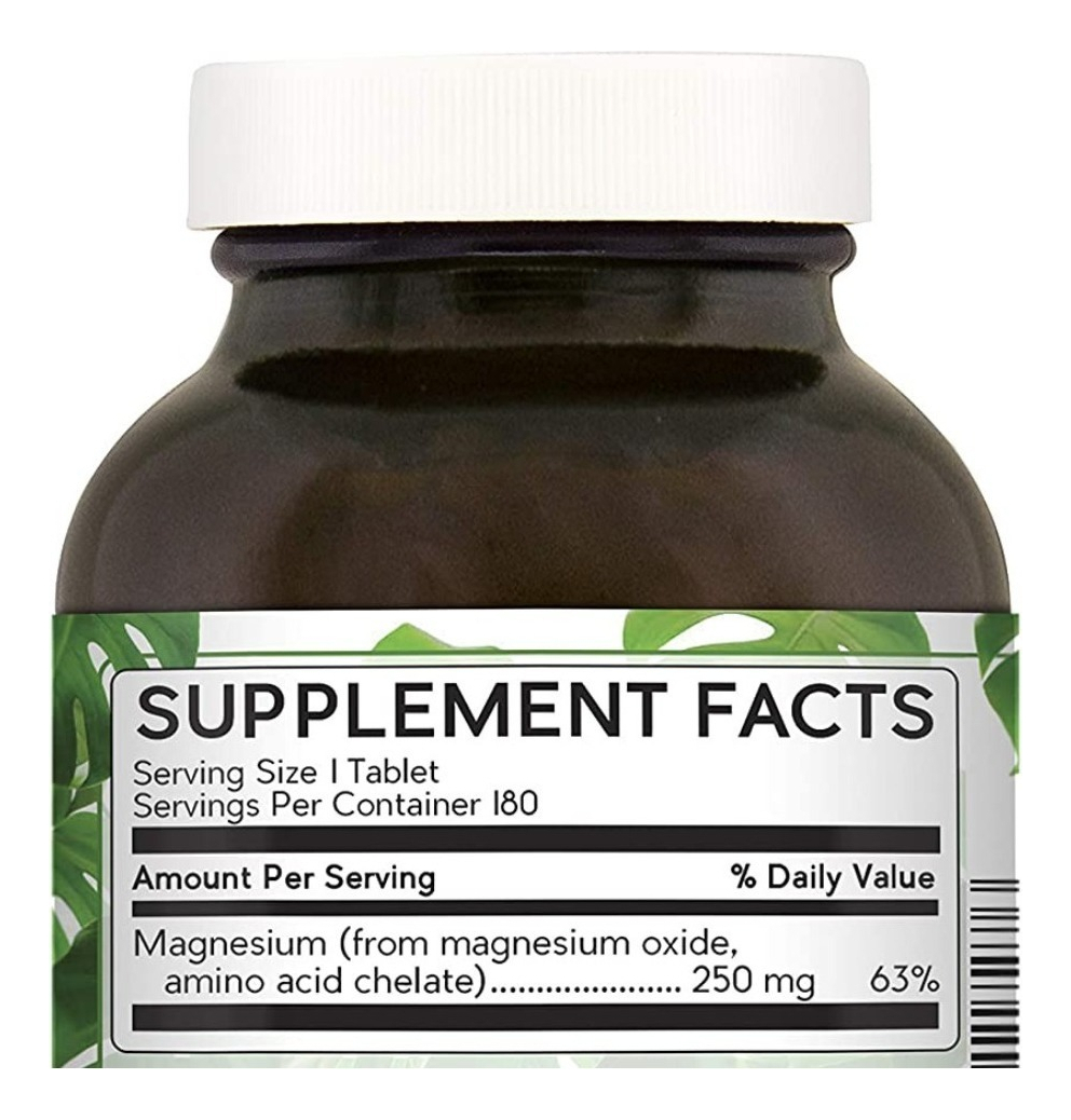 Salud y Equipamiento Médico - Quelado De Magnesio 250mg Nature 1
