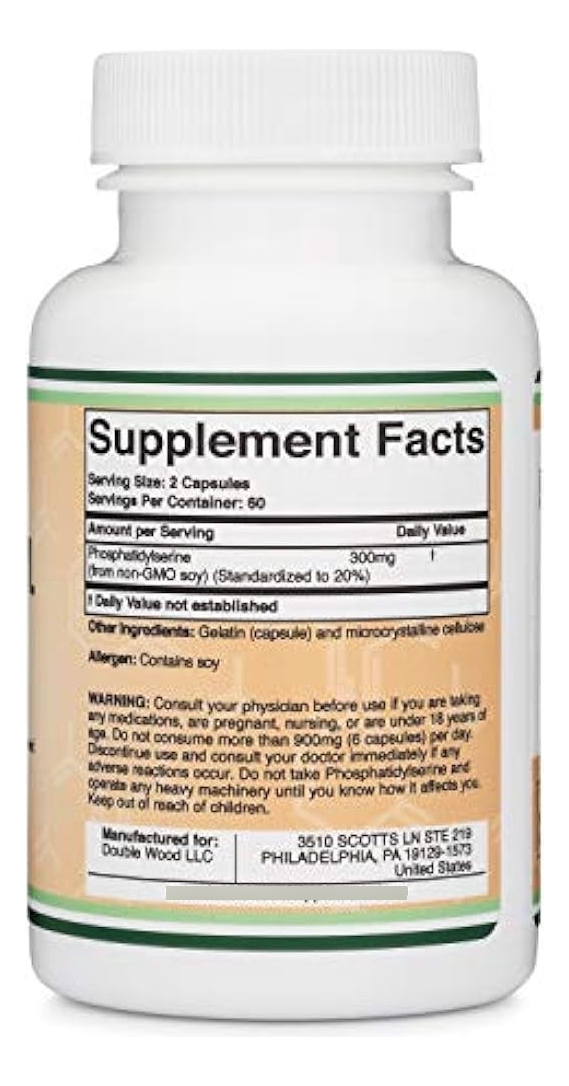 Salud y Equipamiento Médico - Fosfatidilserina 300 Mg Por Porcion, Fabricado En Los Ee. Uu 0