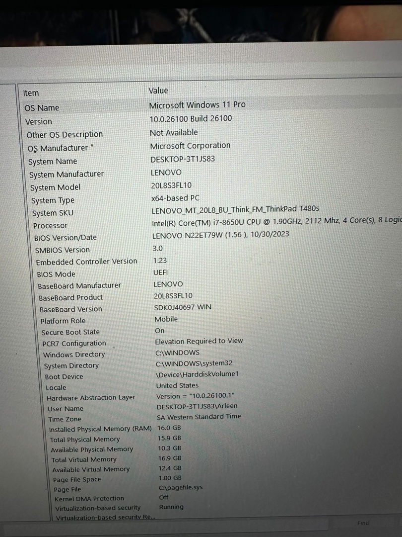 computadoras y laptops - Laptop Lenovo Thinkpad i7 8th gen touchscreen usad 3