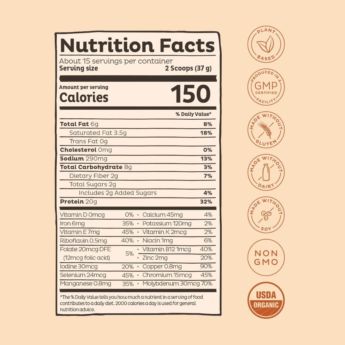 Salud y Equipamiento Médico - Proteina Vegana 555g Caramelo 1