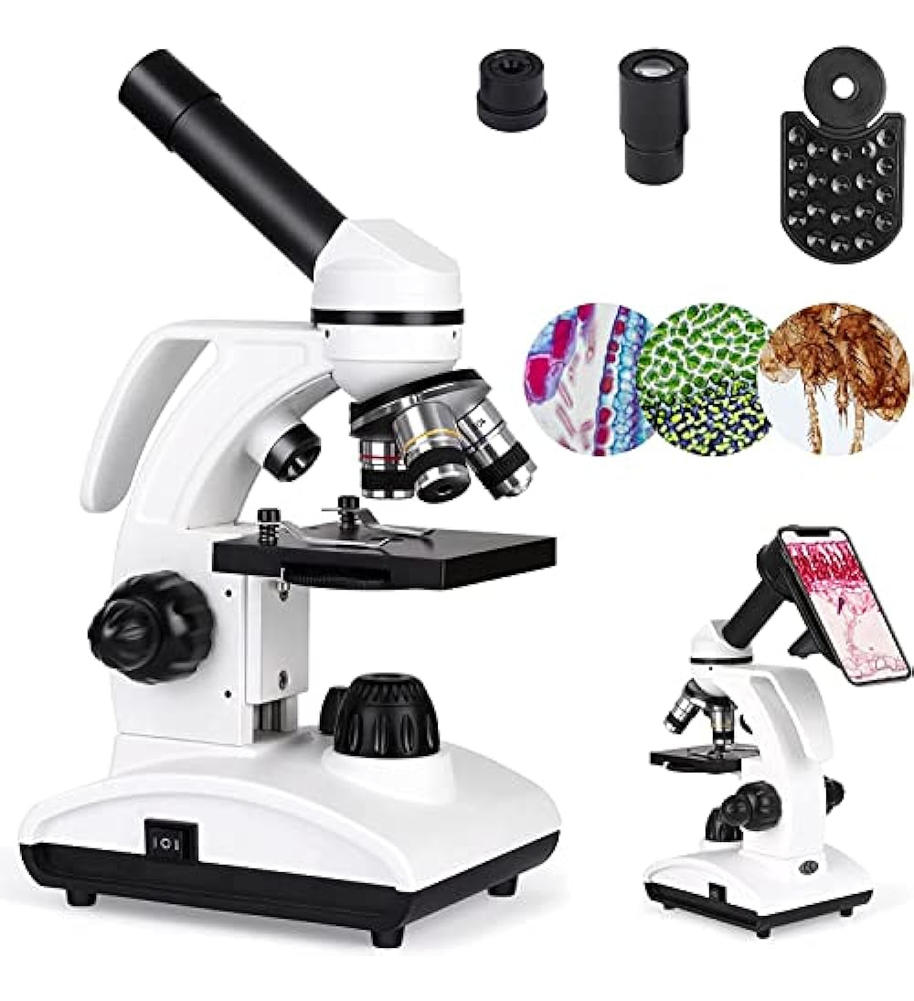 Salud y Equipamiento Médico - Microscopios 40x-1000x Para Estudiantes, Niños Y Adultos, Mi 0