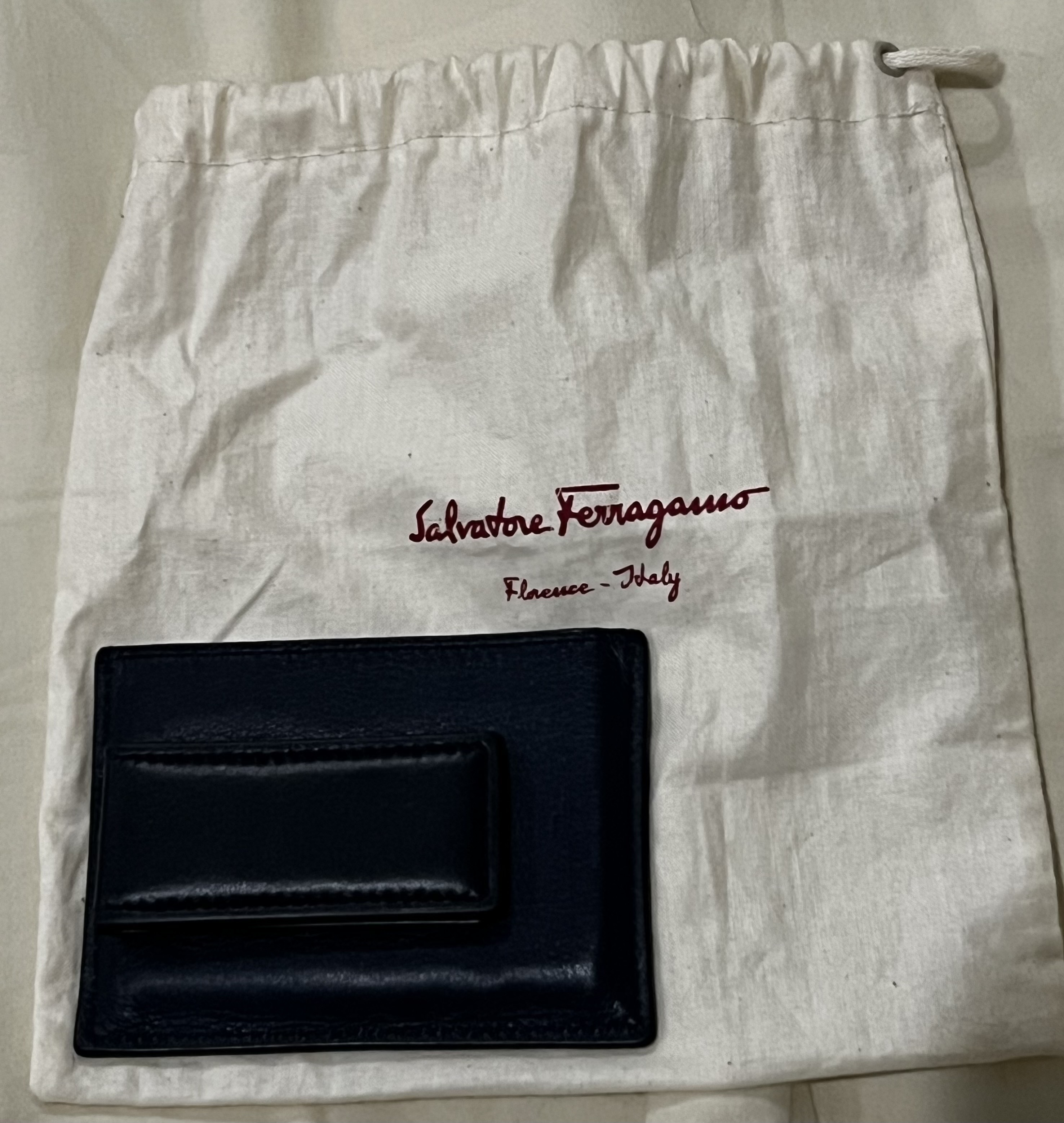 carteras y maletas - FERRAGAMO Tarjetero con Clip Magnético de Cuero Revival 3