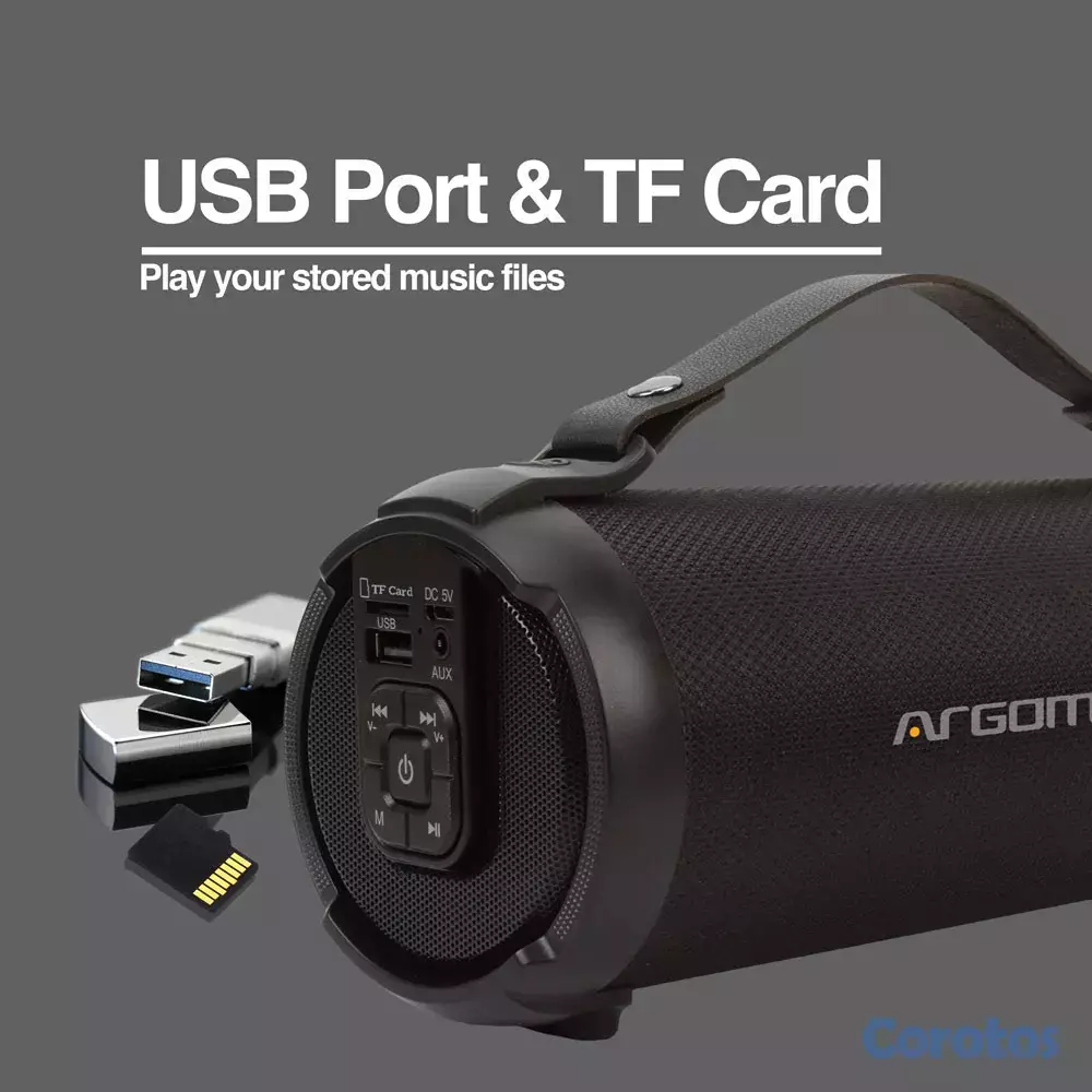 computadoras y laptops - BOCINA ARGOM BLUETOOTH, 9W, BAZOOKA AIR SPEAKER,TW 2