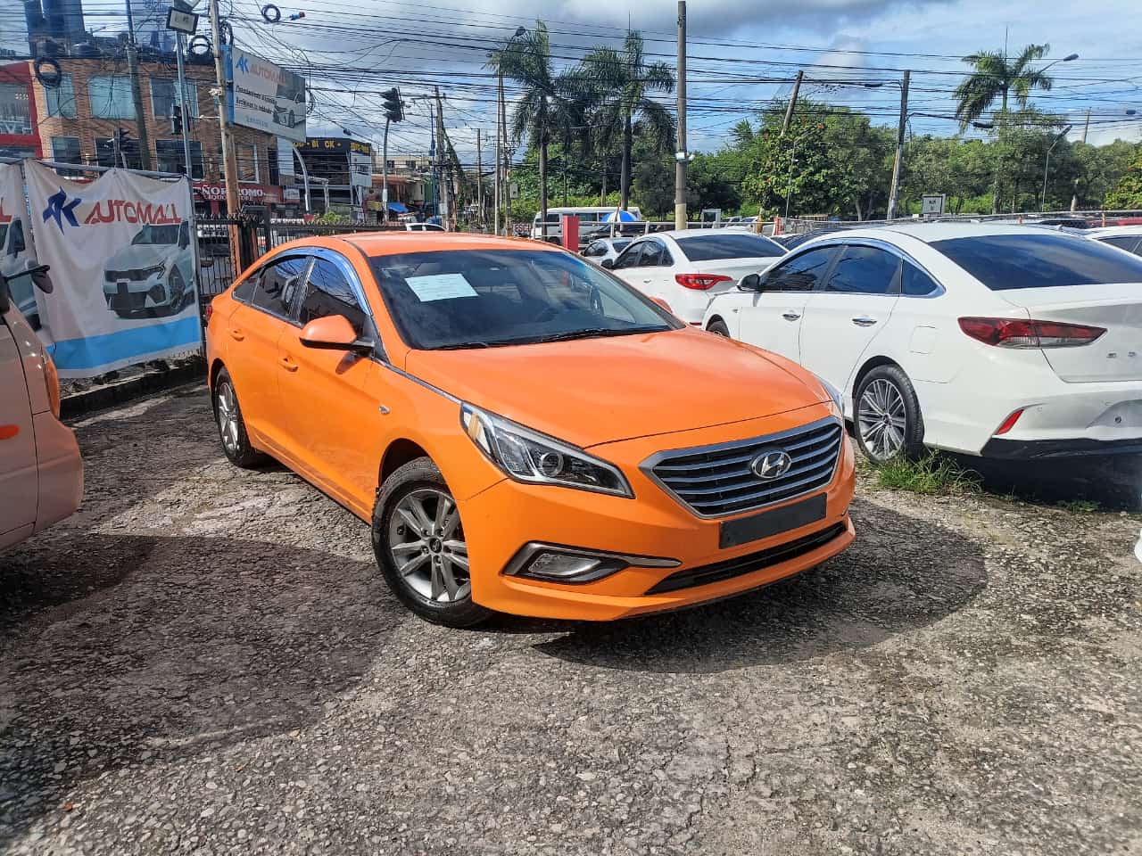 carros - HYUNDAI SONATA LF 2018 NARANJA 1