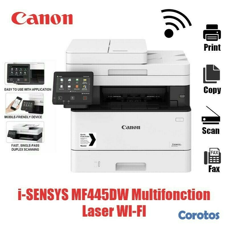 impresoras y scanners - MULTIFUNCION LASER CANON.MFP-455DW,IMPRESORA,SCANER,COPIA,Wi-Fi,DUPLEX  1
