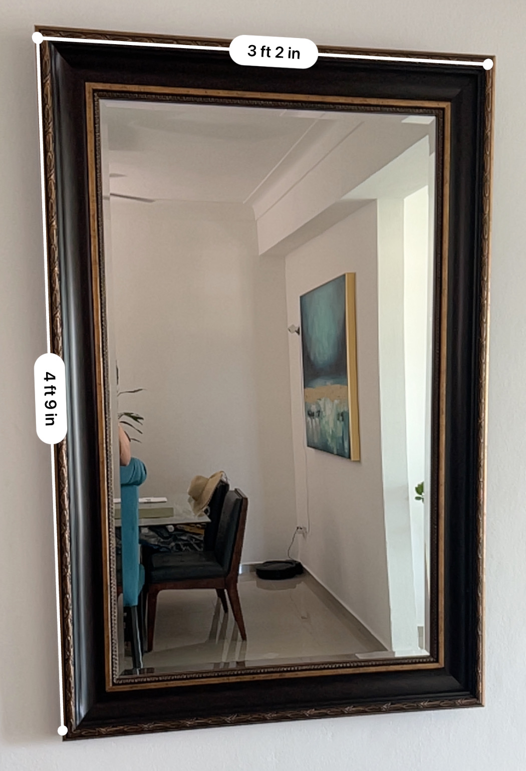 arte y antigüedades - De oportunidad! Espejo decorativo  3