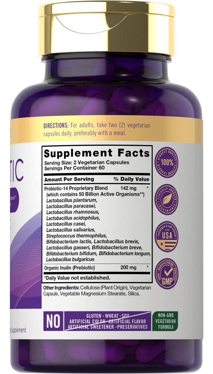 Salud y Equipamiento Médico - Probioticos Con Prebioticos | 120 Capsulas 1