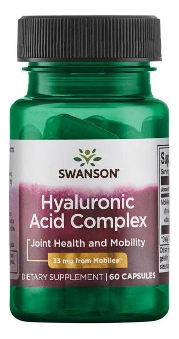 Salud y Equipamiento Médico - Hyaluronic Acid Complex 33mg 60caps De Swanson