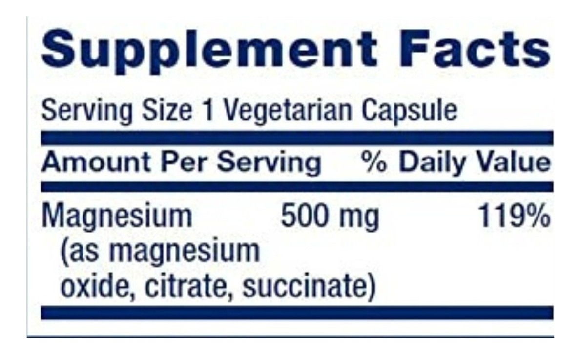 Salud y Equipamiento Médico - Citrato De Magnesio 500mg Life 1