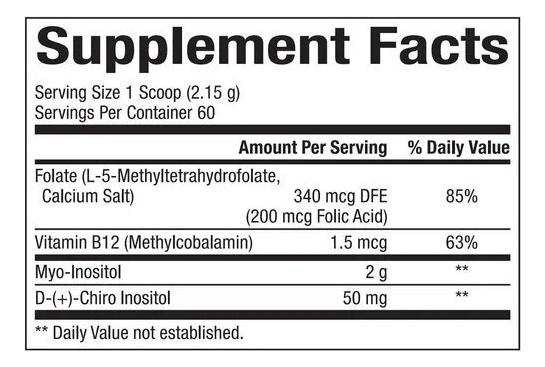 Salud y Equipamiento Médico - Inositol 129g Bioclini Naturals 1