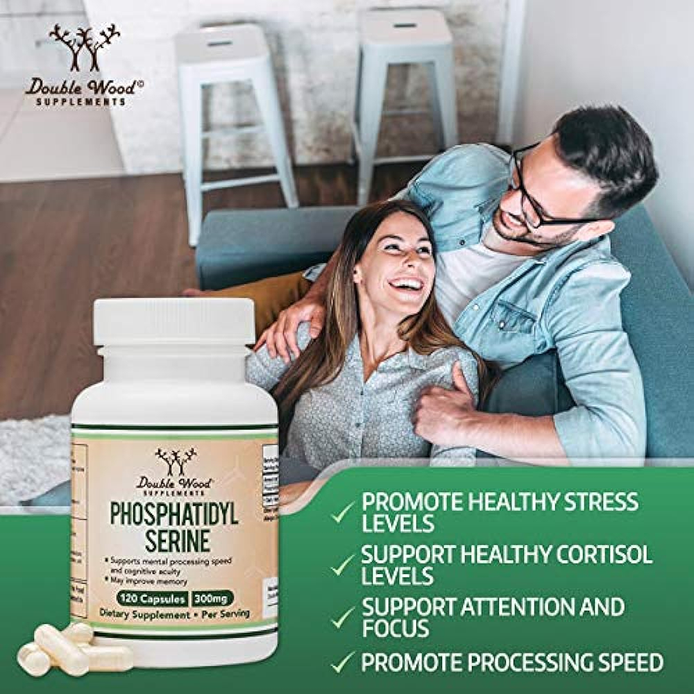 Salud y Equipamiento Médico - Fosfatidilserina 300 Mg Por Porcion, Fabricado En Los Ee. Uu 1