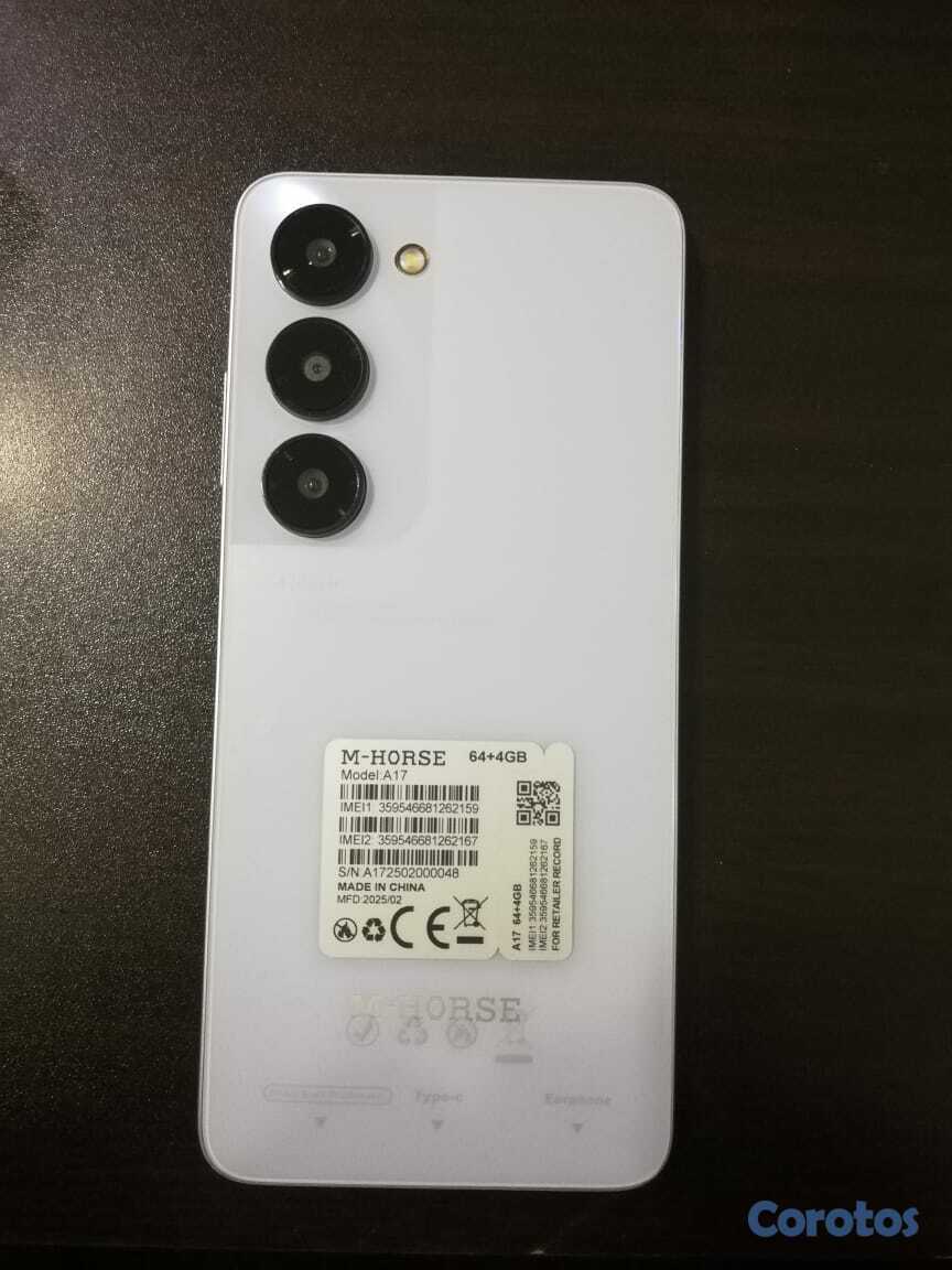 celulares y tabletas - TELEFONO M HORSE A17 64 + 4GB Rápido y Elegante 2
