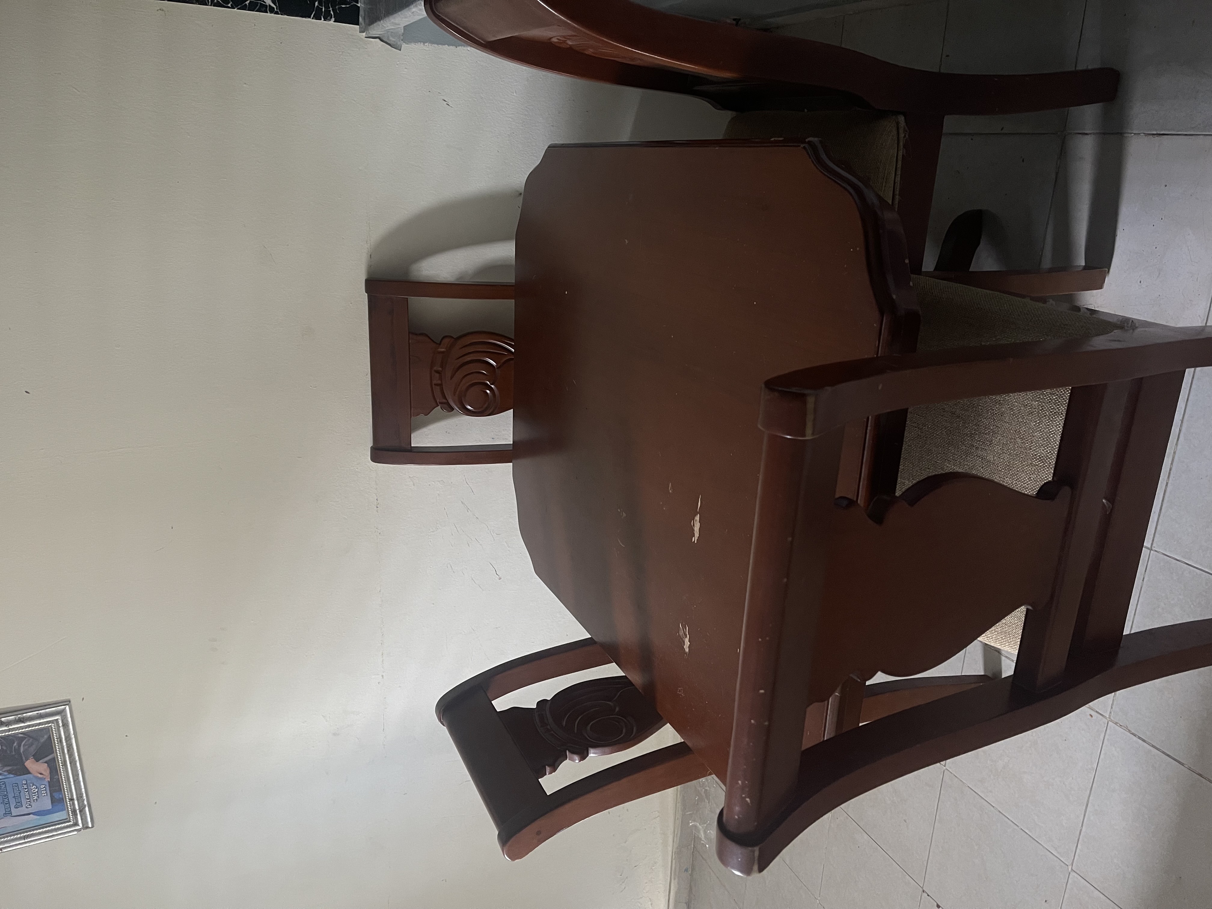 muebles y colchones - comedor de 4 sillas  1