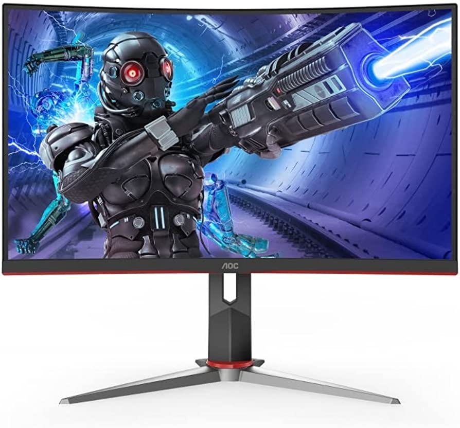computadoras y laptops - MONITOR AOC 27 pulgadas GAMING CURVO 1920X1080 165HZ, 1 VGA / 2 HDMI  1