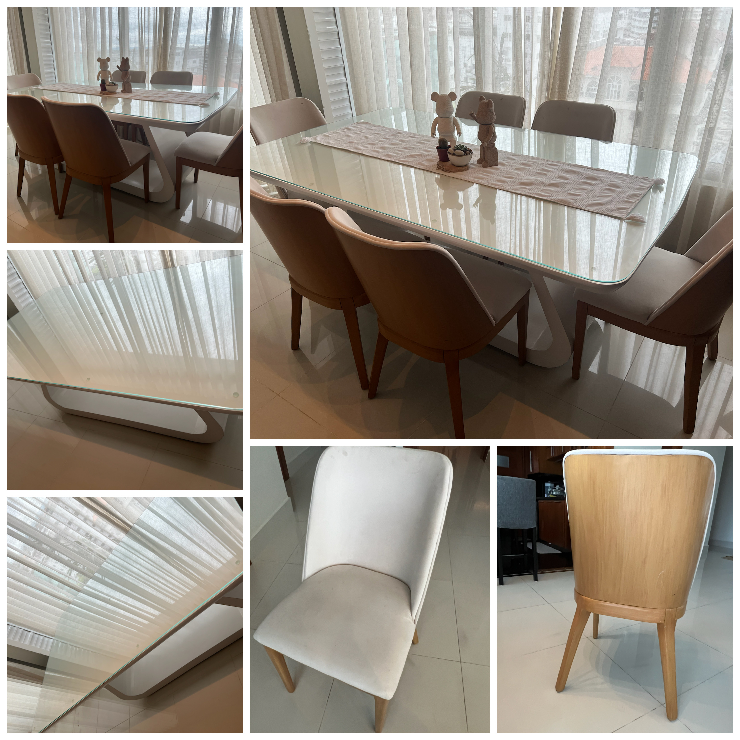 muebles y colchones - En venta comedor con 6 sillas  1