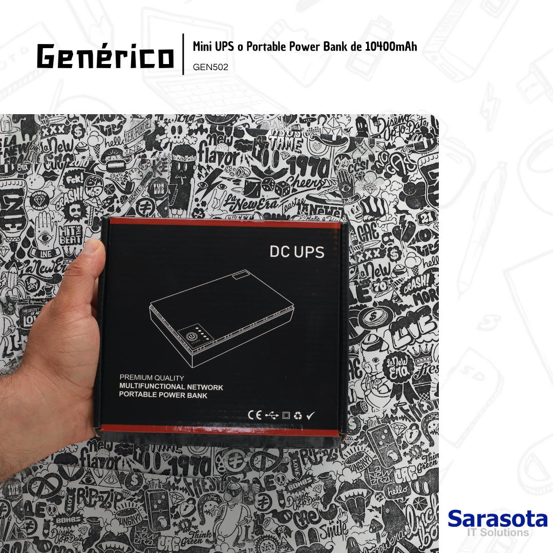 accesorios para electronica - Mini UPS o Portable Power Bank de 10400mAh
