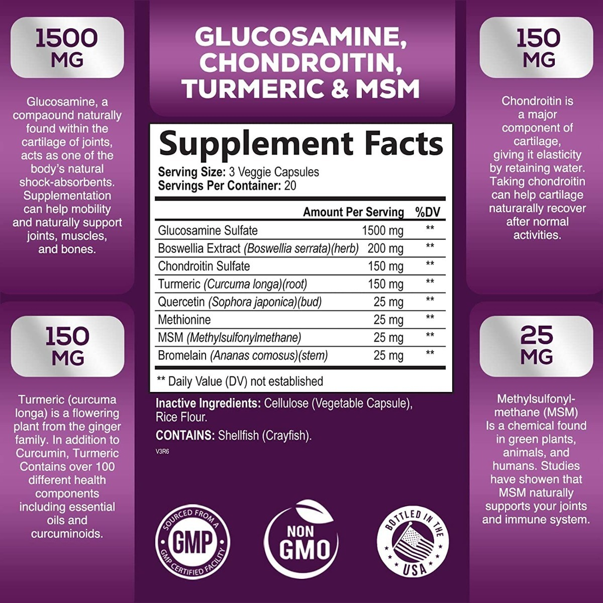 Salud y Equipamiento Médico - Glucosamina 2100 Mg Health Nutrition 1