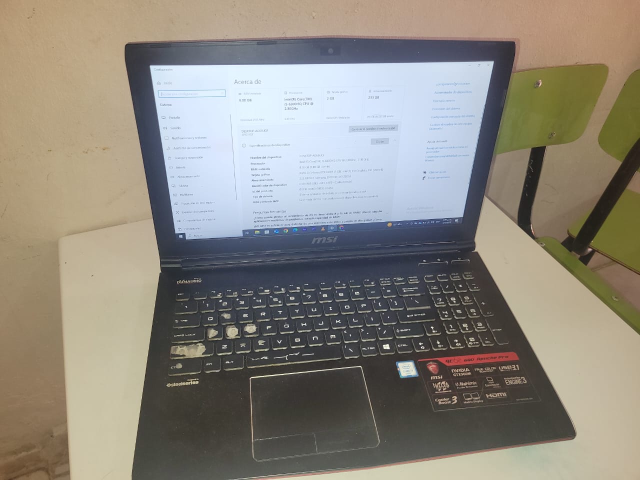 computadoras y laptops - Laptop Gamer MSI 0