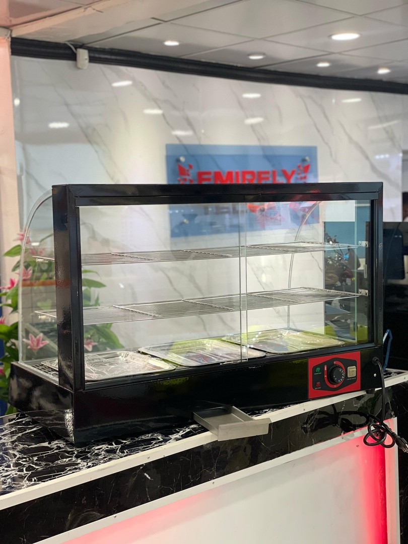 equipos profesionales - Vitrina exhibidora mostrador caliente de comida de 3 niveles 36 pulgadas 2