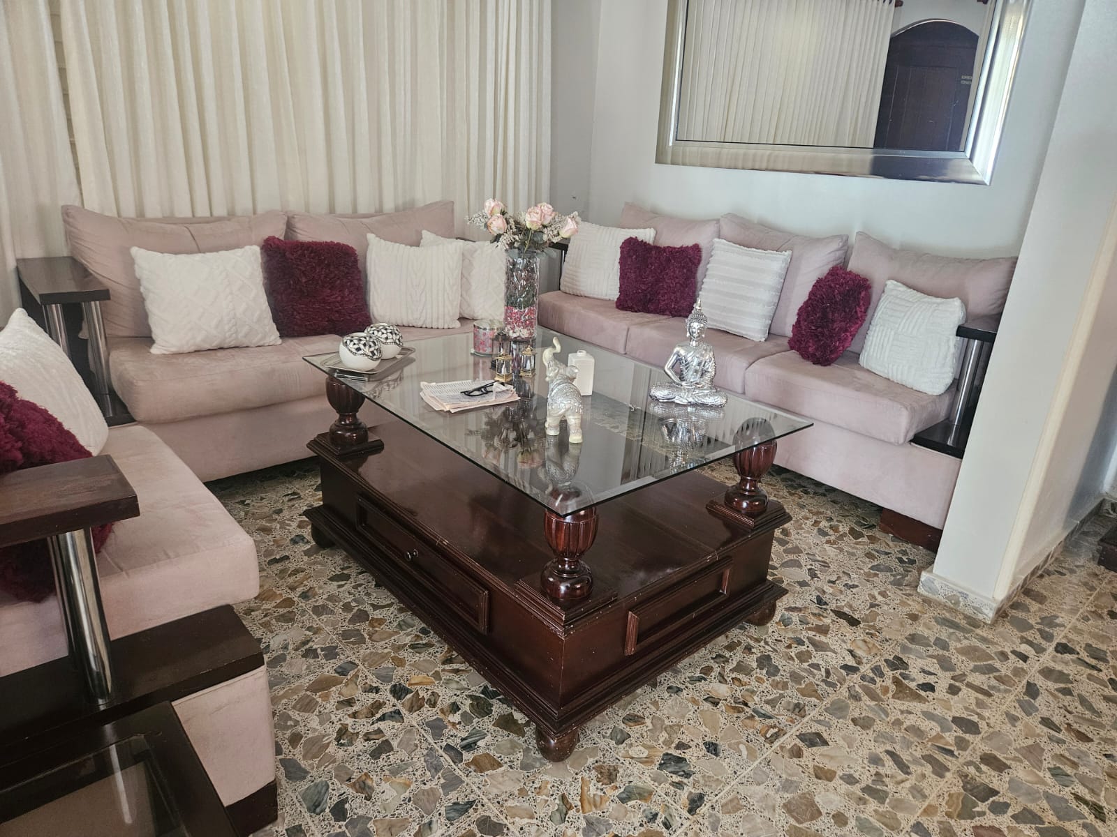 muebles y colchones - Hermoso juego de muebles y comedor de caoba 2