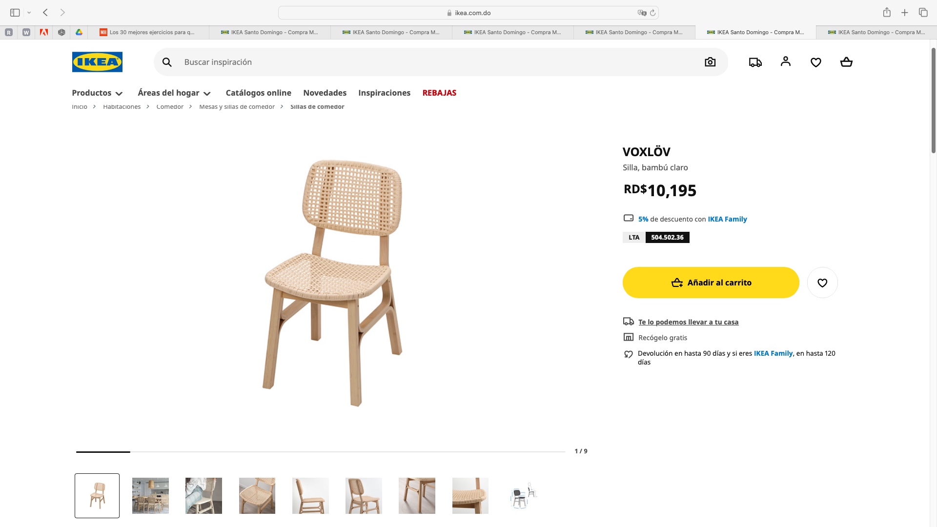 decoración y accesorios - Comedor de 8 sillas ikea 10/10.