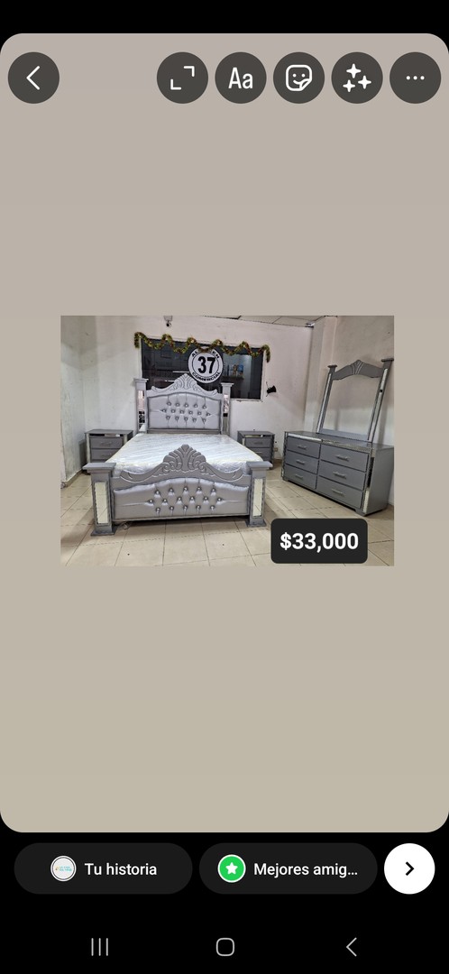 muebles y colchones - Juego de Habitación con Colchon Incluido 1
