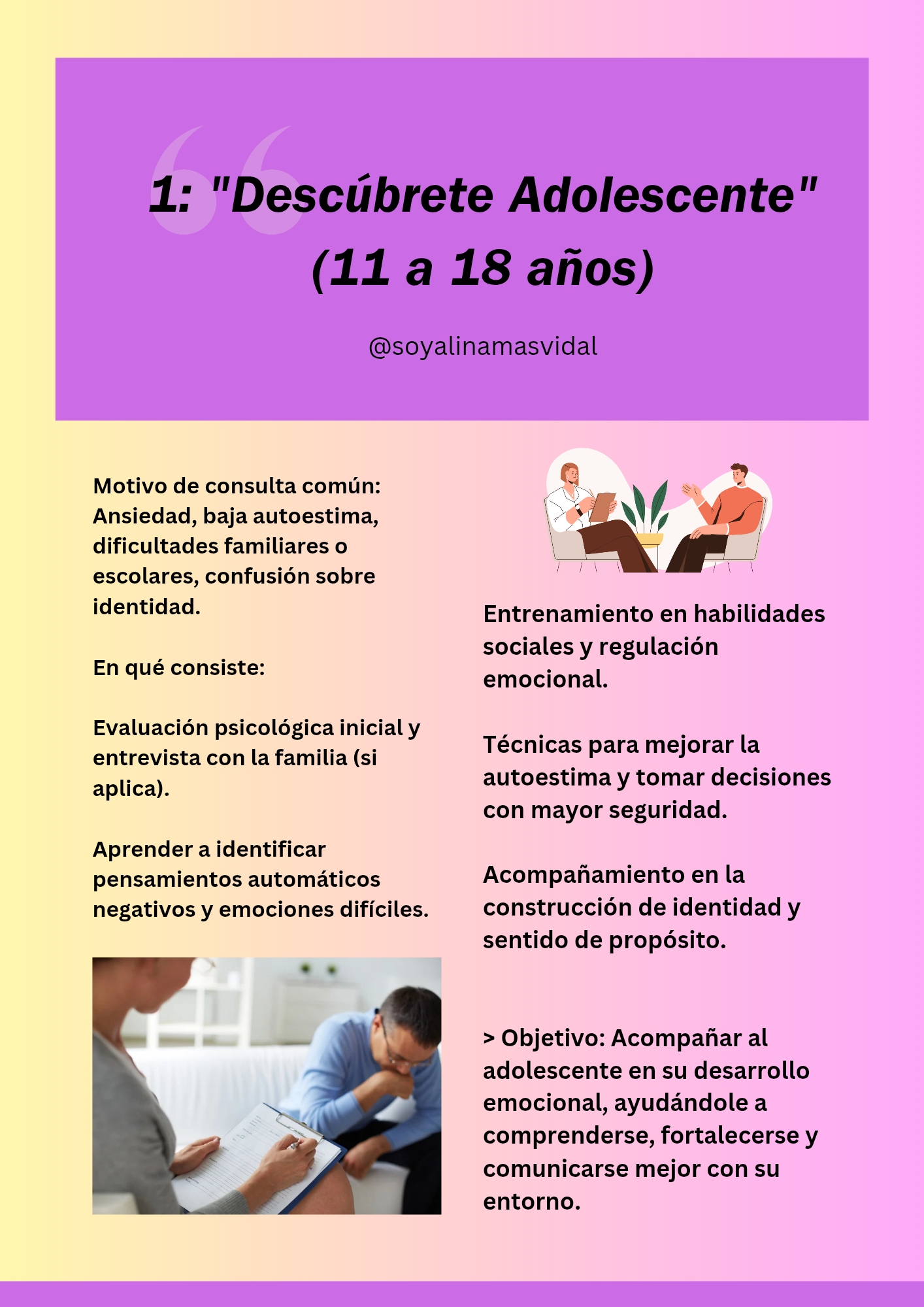 servicios profesionales - Consulta de psicología  4