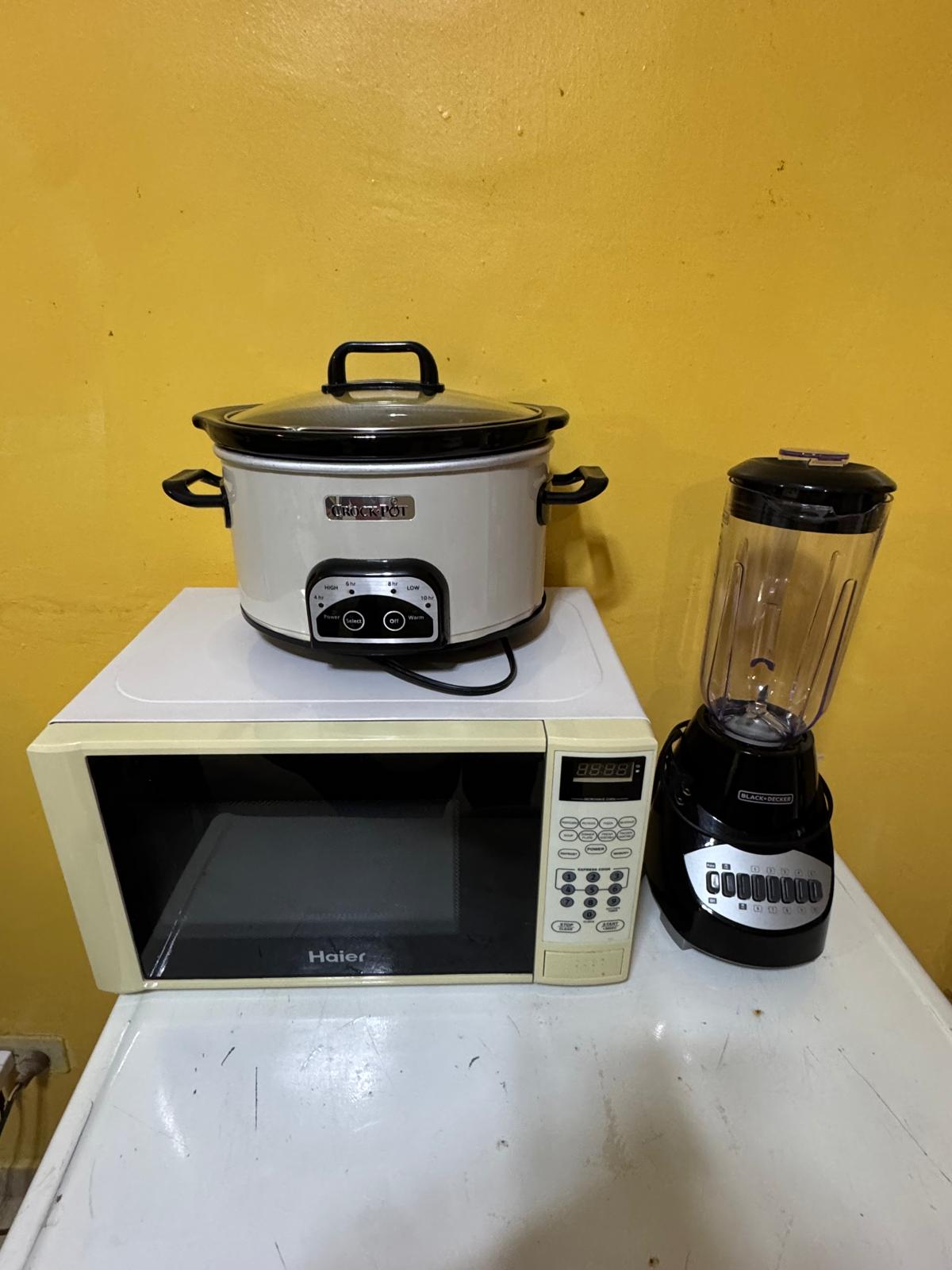 electrodomesticos - Combo de microondas, licuadora y Oya eléctrica de cocción de todo tipo de comida 5