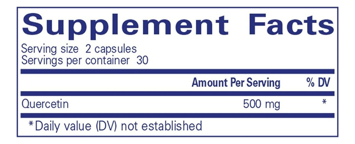 Salud y Equipamiento Médico - Quercetina 60 Cápsulas - Pure 1