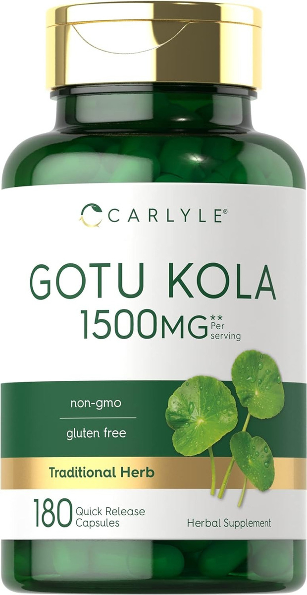 Salud y Equipamiento Médico - Gotu Kola 1500 Mg Extracto De Hierbas Premium 180 Capsulas