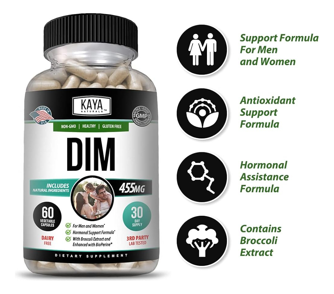 Salud y Equipamiento Médico - Kaya Naturals Dim Ultra (60 Cápsulas) | Suplemento Dim Para 2