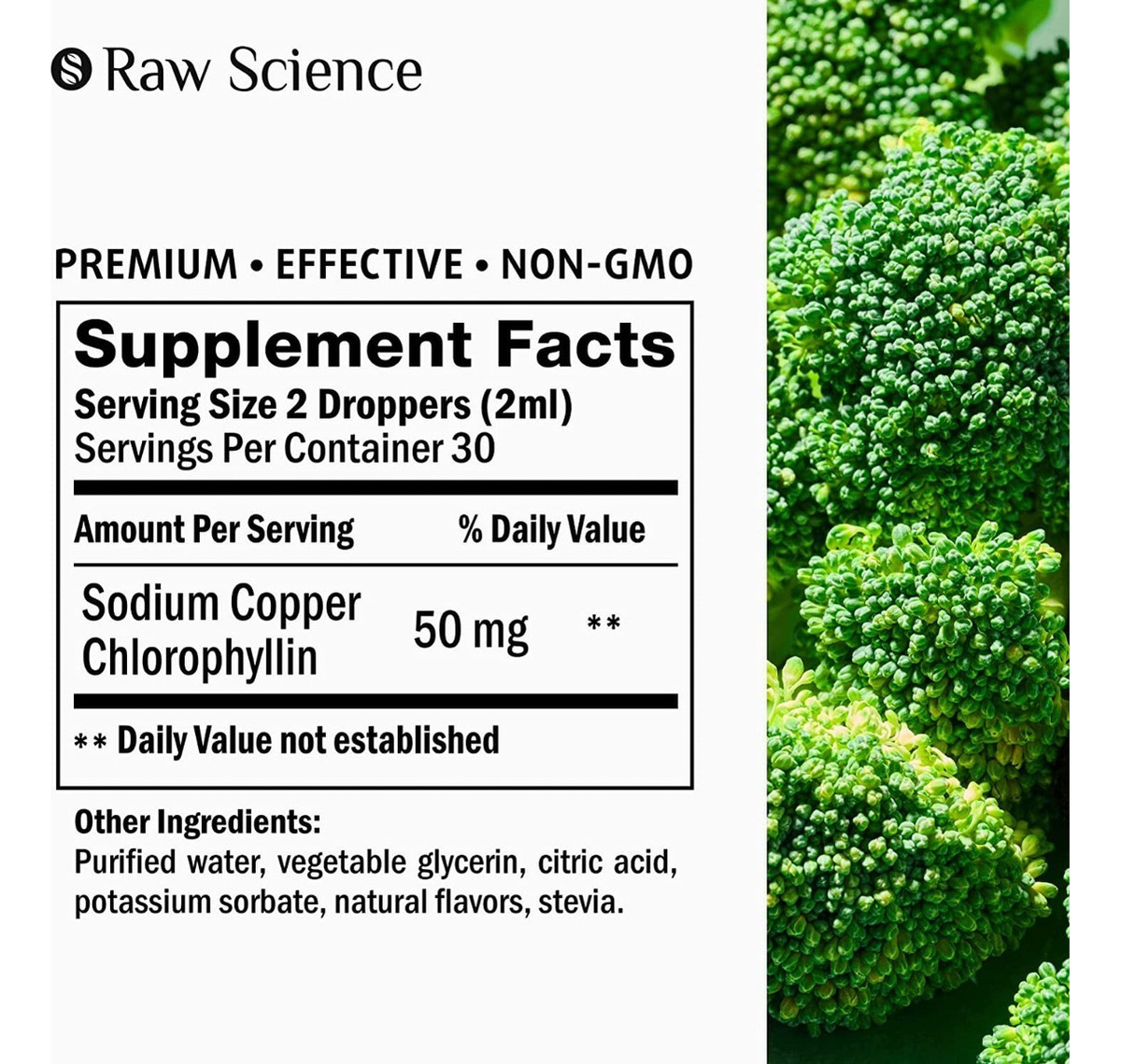 Salud y Equipamiento Médico - Clorofila 1500 Mg S Raw Science 1